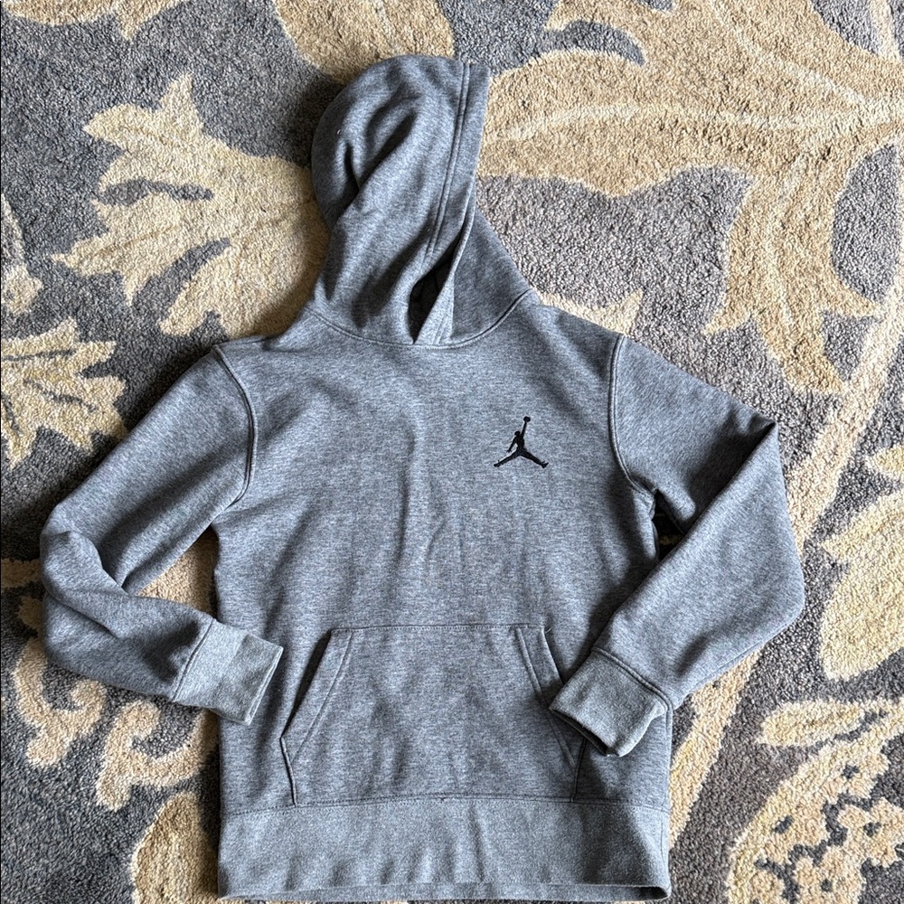 Jordan Gray Hoodie with Logo